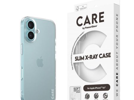 CARE by PanzerGlass iPhone 16 FASHION X-Ray Soft Basic Case - Transparent Hot on Sale