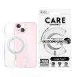 CARE by PanzerGlass iPhone 15 Feature Kickstand Case - MagSafe Kompatibel - Transparent   Silver For Sale