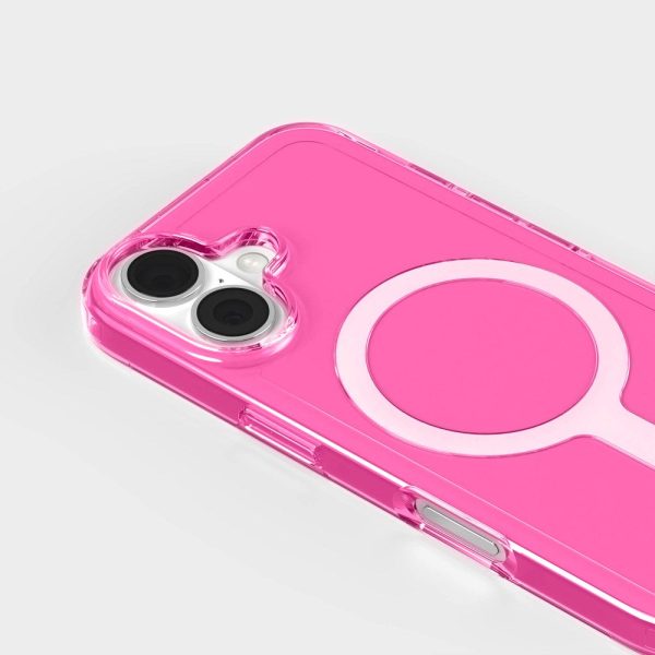 agood company iPhone 16 CLRPRTCT 100% Genbrugs Plastik Cover - Transparent   Candy Pink Online Sale