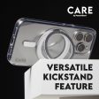 CARE by PanzerGlass iPhone 16 Feature Kickstand Case - MagSafe Kompatibel - Transparent   Black on Sale