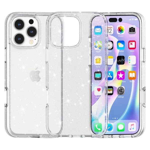 EIDERWOOD iPhone 16 Pro Max Hybrid Plastik Cover - Hvid Glitter Cheap