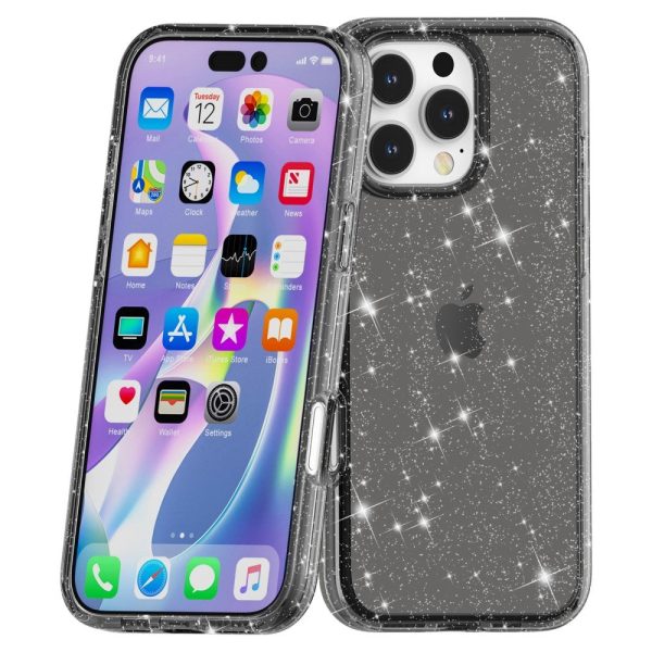 EIDERWOOD iPhone 16 Pro Max Hybrid Plastik Cover - Sort Glitter Sale