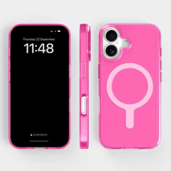 agood company iPhone 16 CLRPRTCT 100% Genbrugs Plastik Cover - Transparent   Candy Pink Online Sale