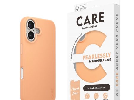 CARE by PanzerGlass iPhone 16 FASHION Fearlessly Fashionable Case - Peach Fuzz Online Hot Sale