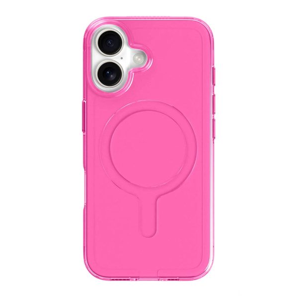 agood company iPhone 16 CLRPRTCT 100% Genbrugs Plastik Cover - Transparent   Candy Pink Online Sale