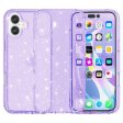 EIDERWOOD iPhone 16 Hybrid Plastik Cover - Lilla Glitter Fashion