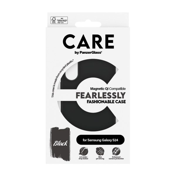 CARE by PanzerGlass Samsung Galaxy S24 FASHION Fearlessly Fashionable Case - Black Fashion