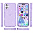 EIDERWOOD iPhone 16 Hybrid Plastik Cover - Lilla Glitter Fashion