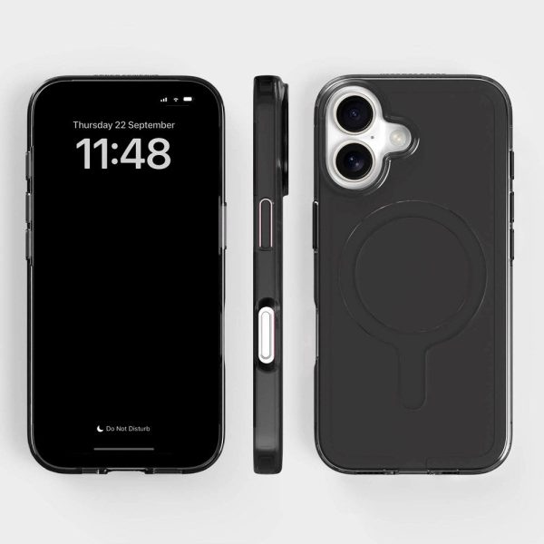 agood company iPhone 16 CLRPRTCT 100% Genbrugs Plastik Cover - Transparent   Tinted Black For Cheap