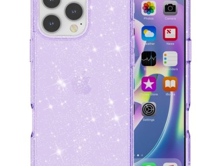 EIDERWOOD iPhone 16 Pro Max Hybrid Plastik Cover - Lilla Glitter Online Sale