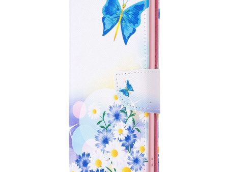 EIDERWOOD iPhone 16 Læder Cover m. Pung & Ståfunktion - Blomster og Sommerfugl Cheap