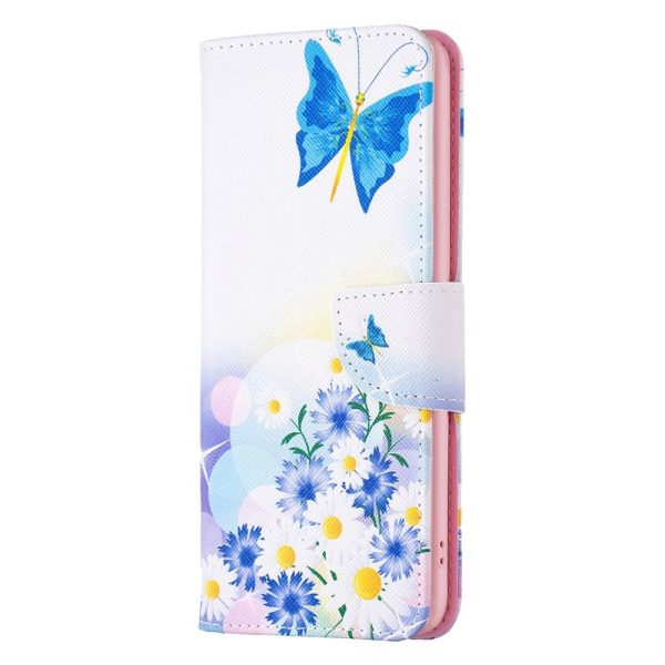 EIDERWOOD iPhone 16 Læder Cover m. Pung & Ståfunktion - Blomster og Sommerfugl Cheap