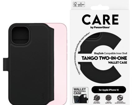 CARE by PanzerGlass iPhone 15 Feature Tango 2-in-1 Cover m. Pung - Sort Sale