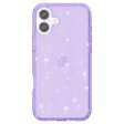 EIDERWOOD iPhone 16 Hybrid Plastik Cover - Lilla Glitter Fashion