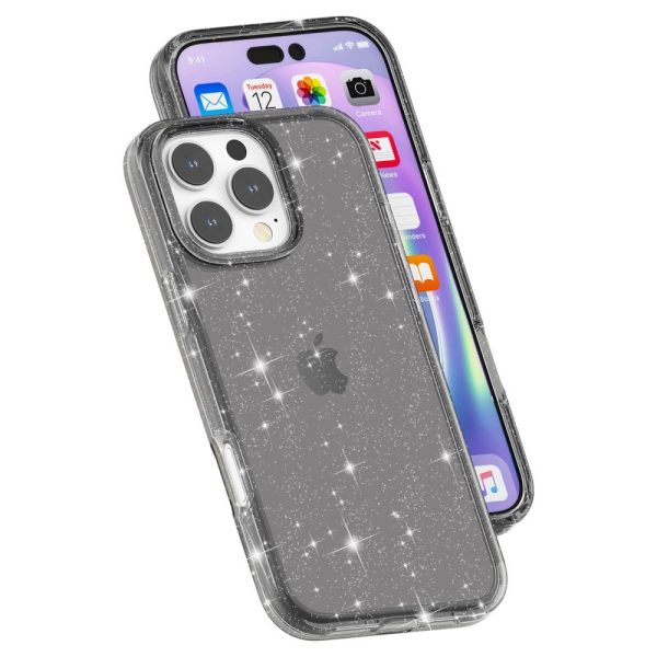 EIDERWOOD iPhone 16 Pro Max Hybrid Plastik Cover - Sort Glitter Sale