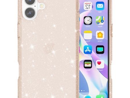 EIDERWOOD iPhone 16 Hybrid Plastik Cover - Guld Glitter Discount