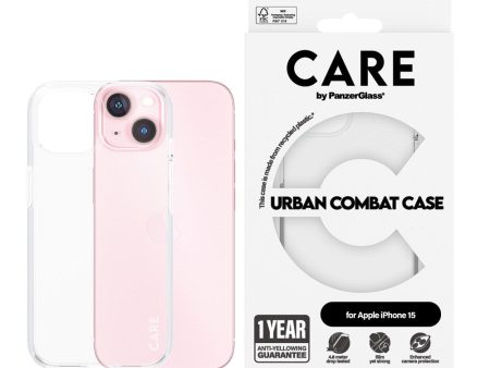 CARE by PanzerGlass iPhone 15 FLAGSHIP Urban Combat Case - Transparent For Cheap