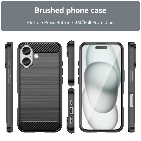 EIDERWOOD iPhone 16 Brushed Carbon Cover - Sort For Sale