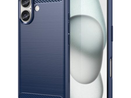 EIDERWOOD iPhone 16 Brushed Carbon Cover - Blå Discount