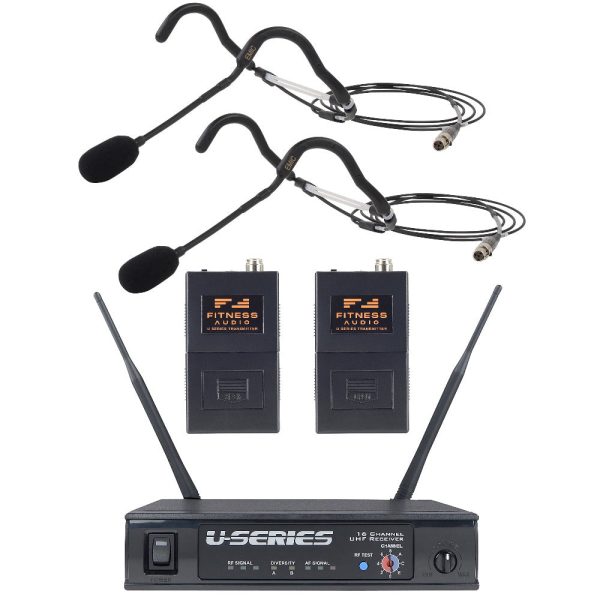 Fitness Audio U-Series Heavy-Use System Bundle with Two EMic Headset Microphones For Discount