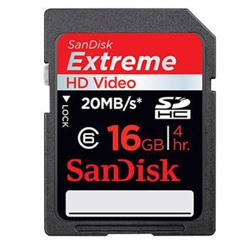 SanDisk Extreme HD Video 16GB SD   SDHC Card Memory Cards Online Sale