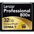 Lexar 800X 32GB Compact Flash Memory Card Hot on Sale