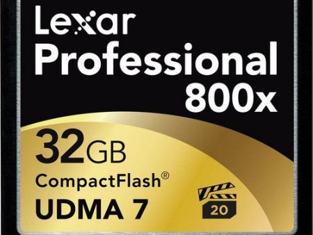 Lexar 800X 32GB Compact Flash Memory Card Hot on Sale