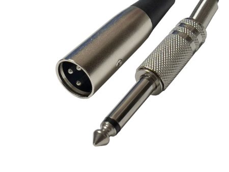 10-141-5 Male XLR to 1 4 TS Male Plug (5 FT) Sale