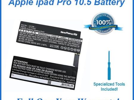 Apple iPad Pro 10.5 Battery Replacement Kit with Special Installation Tools, Extended Life Battery and Full One Year Warranty Online now