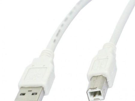 USB 2.0 Type A Male to USB Type B Male Cable, 6 Ft. Long For Sale