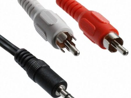 Mini to RCA 6 Foot AUX Cord Cable For Discount