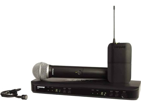 Shure BLX1288 PG85 Dual-Channel BLX Wireless System with Handheld and Lapel Microphone For Discount