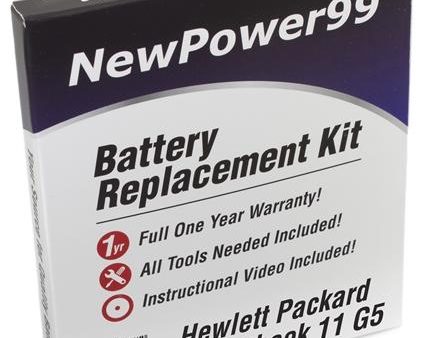 Hewlett Packard 11.6-Inch Touchscreen Battery Replacement Kit with Tools, Video Instructions and Extended Life Battery Hot on Sale