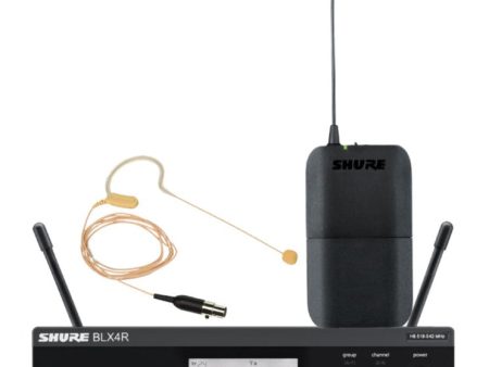 Shure BLX14R MX53 Wireless Rack-mount Presenter System with MX153 Earset Microphone Supply