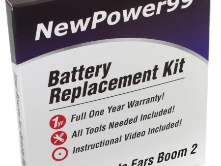 Ultimate Ears BOOM 2 Battery Replacement Kit with Special Tools, Video Instructions, Extended Life Battery and Full One Year Warranty Cheap