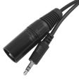 Male XLR to 3.5mm Stereo Plug (6 FT) Supply