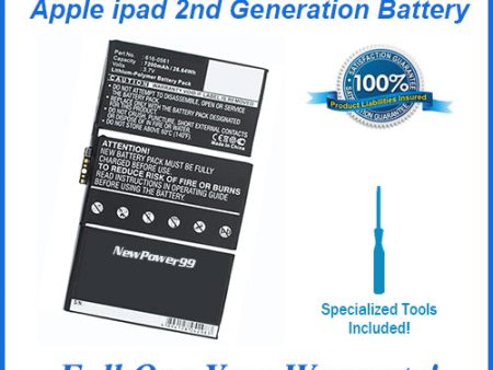 iPad 2nd Generation Battery Kit with FREE Special Tools, Extended Life Battery and One Year Warranty Cheap