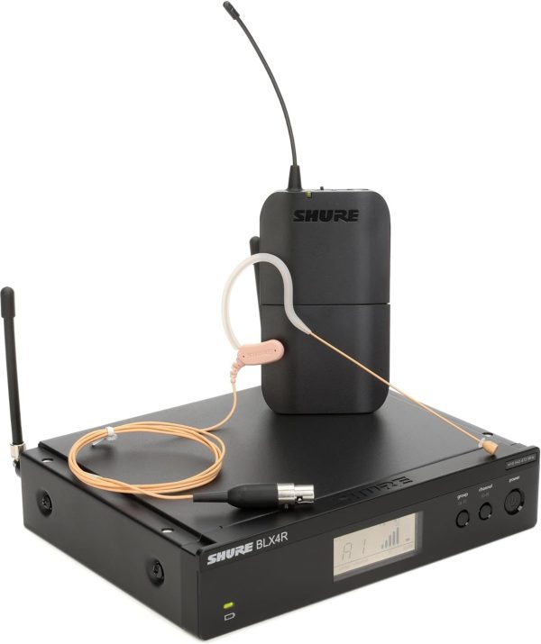 Shure BLX14R MX53 Wireless Rack-mount Presenter System with MX153 Earset Microphone Supply