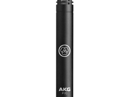 AKG P170 Micrófono de Condensador de Diafragma Pequeño (Negro) Fashion