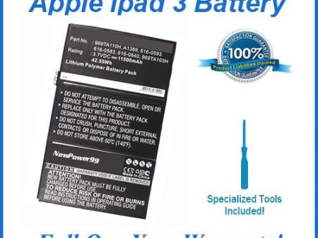 Apple iPad 3 Battery with Special Installation Tools Online Sale