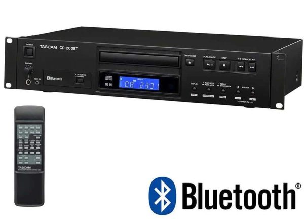 CD player with Pitch Control and Bluetooth (Tascam CD-200BT) Sale