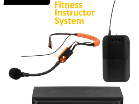 (C21) Shure BLX14 Wireless System for Fitness Instructors - SHURE BLX14 SM31 UHF inc headset on Sale