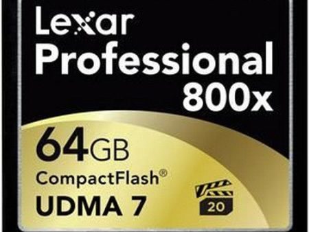 Lexar 800X 64GB Compact Flash Memory Card For Discount