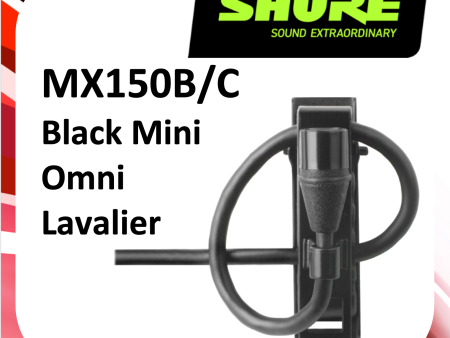 (A11) Shure MX150B C-TQG Small Lavalier Omni Condenser Fashion