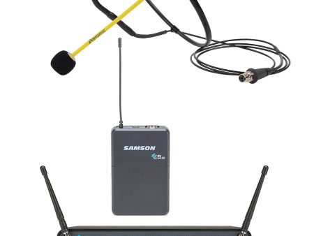 Samson Concert 88 Wireless Microphone System with Aeromic or Cyclemic Fitness Headset Microphone Online Hot Sale