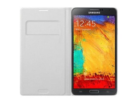 Samsung Flip Wallet for Galaxy Note 3 - White For Cheap