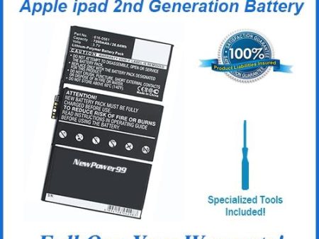 Apple iPad 2nd Generation Battery with Special Installation Tools Supply