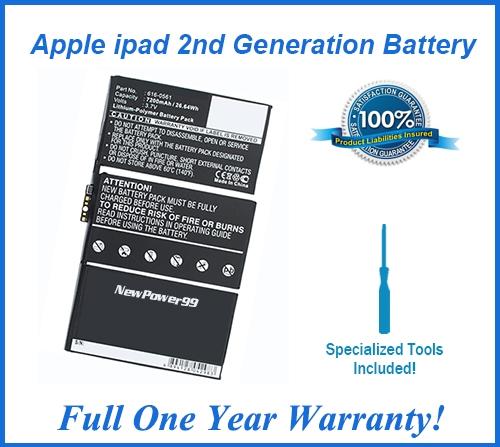 Apple iPad 2nd Generation Battery with Special Installation Tools Supply