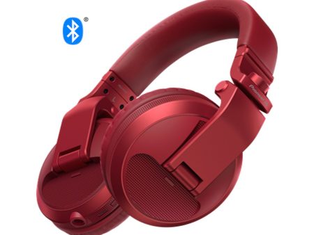 Pioneer HDJ-X5BT Audífonos para DJ con Bluetooth Rojo Metálico Fashion