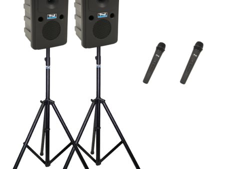 Anchor Audio Go Getter Pair (U2, COMP), Portable Speaker with 2 Wireless Microphones Online Sale